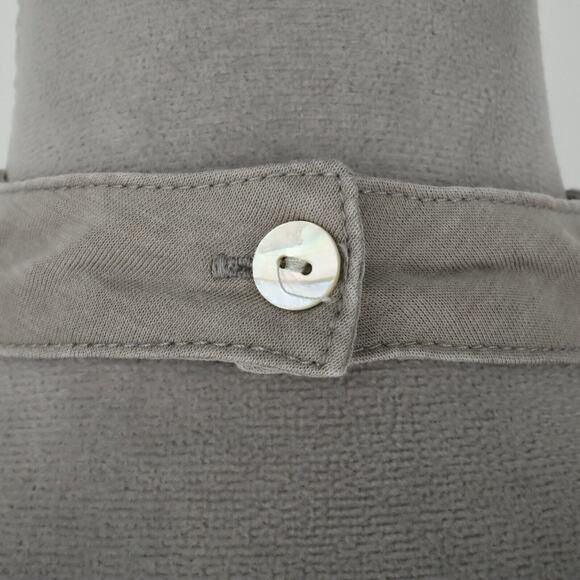 Chaser Top Womens Medium Gray Blouse Stretch Knit Open Back Sleeveless New - Picture 12 of 14